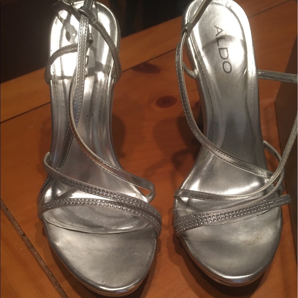 Silver heels ALDO